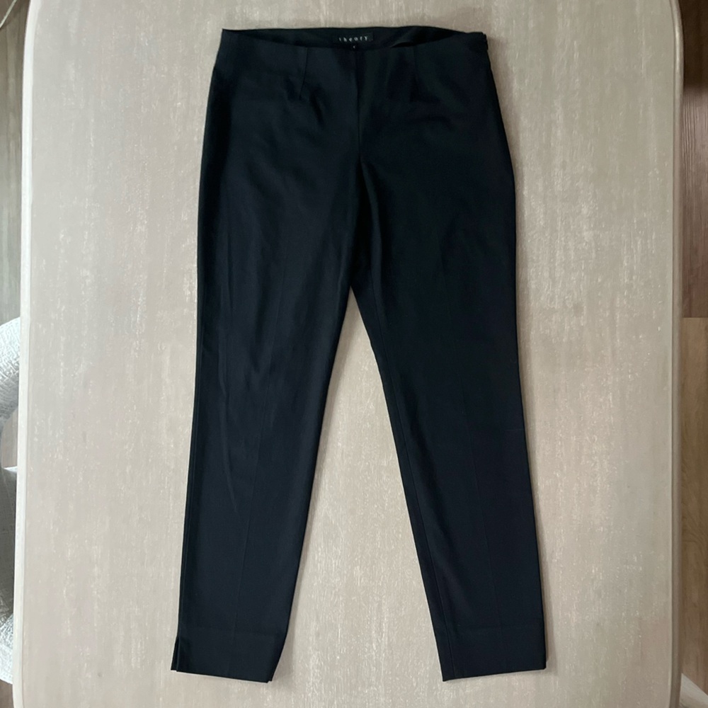 Theory black stretch trouser size 4